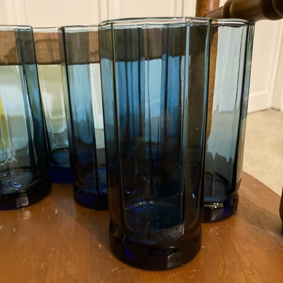 Anchor Hocking Other - Vintage Anchor Hocking Tall Blue Essex Ice Tea Beverage Glasses - Set of 6